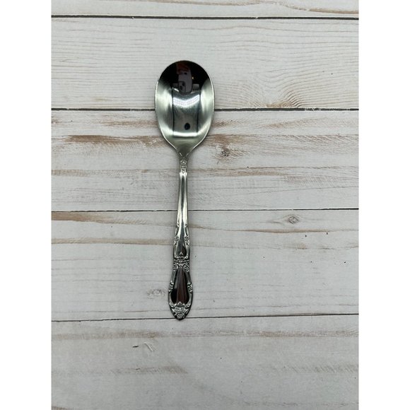 Oneida Ltd. Fenway Sugar Spoon WM Rogers  Stainless Silverware Replacement Flora - Picture 1 of 4